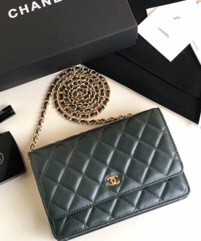 Сумка Ch*nel WOC Wallet On Chain Green
